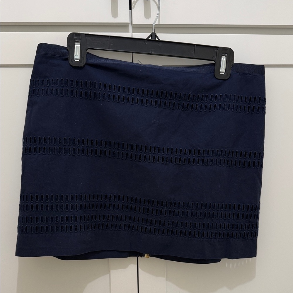 GAP Dark Blue Mini Skirt with Eyelet Detail